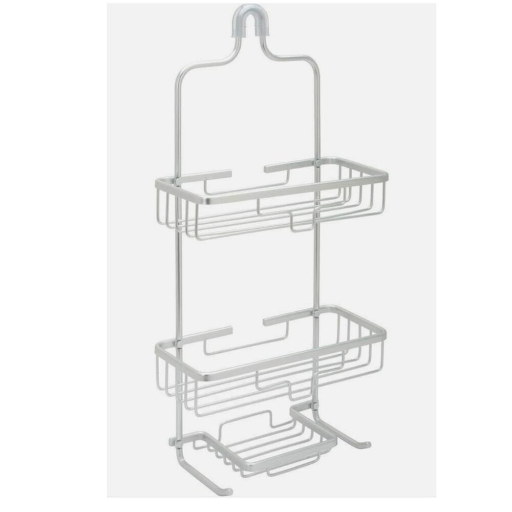 Zenna Home Hanging Shower Caddy with 2 Shelves, Soap Tray